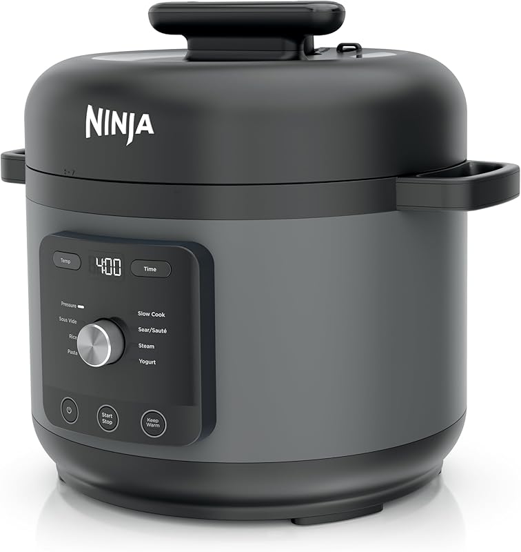 Air fryer and pressure cooker combo appliance in a home kitchen